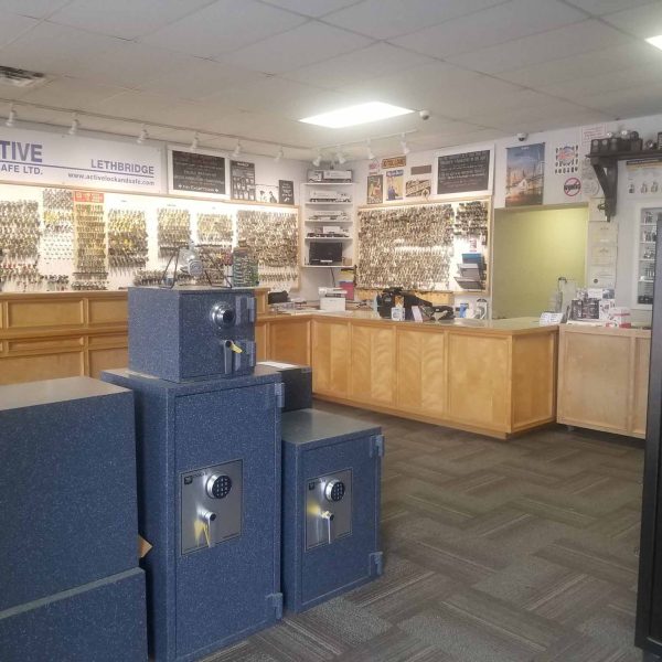inside of the active lock and safe storefront